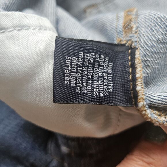 J. Crew Raw Hem Blue Jean/Denim Skirt in medium wash size 28 Grunge Hippie - Picture 6 of 8